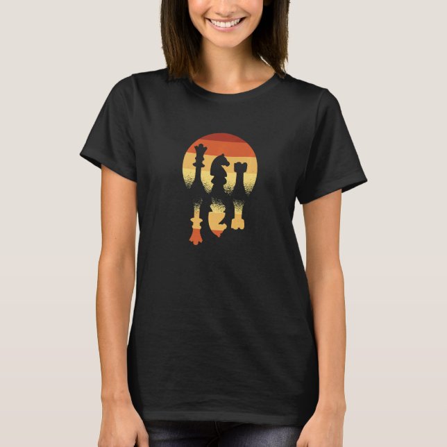 Camiseta Jugador de ajedrez vintage (Anverso)