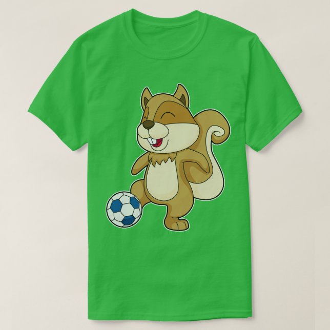 Camiseta Jugador de ardilla Soccer (Diseño del anverso)