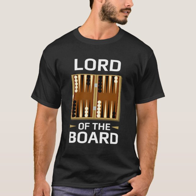 Camiseta Jugador De Backgammon Juego De Mesa Pun Lord De Pl (Anverso)