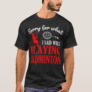 Camiseta Jugador de bádminton con raqueta de volante de bád
