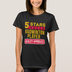 Camiseta Jugador de bádminton de 5 estrellas - Gif divertid