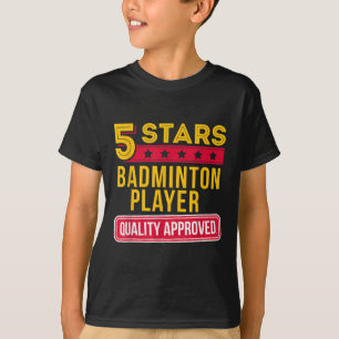 Camiseta Jugador de bádminton de 5 estrellas - Gif divertid