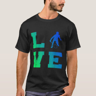 Camiseta Jugador de bádminton Lanzadera Squash Bádminton ma
