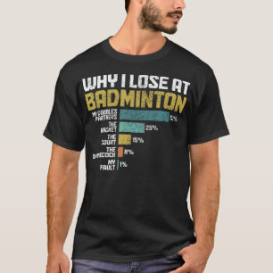 Camiseta Jugador de bádminton por qué pierdo en bádminton d