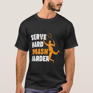 Camiseta Jugador de bádminton Remesa Servir Fuerte Smash Má