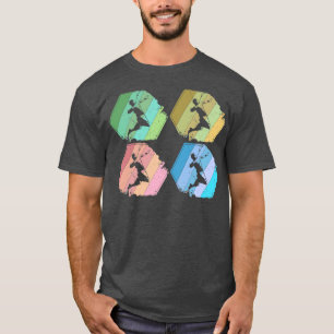 Camiseta Jugador de Bádminton Retro 3