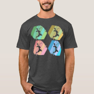 Camiseta Jugador de Bádminton Retro 3