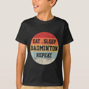 Camiseta Jugador de bádminton retro vintage divertido regal