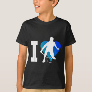 Camiseta Jugador de bádminton squash masculino lanzadera bá