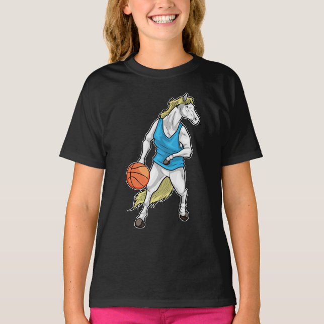 Camiseta Jugador de baloncesto a caballo Baloncesto (Anverso)