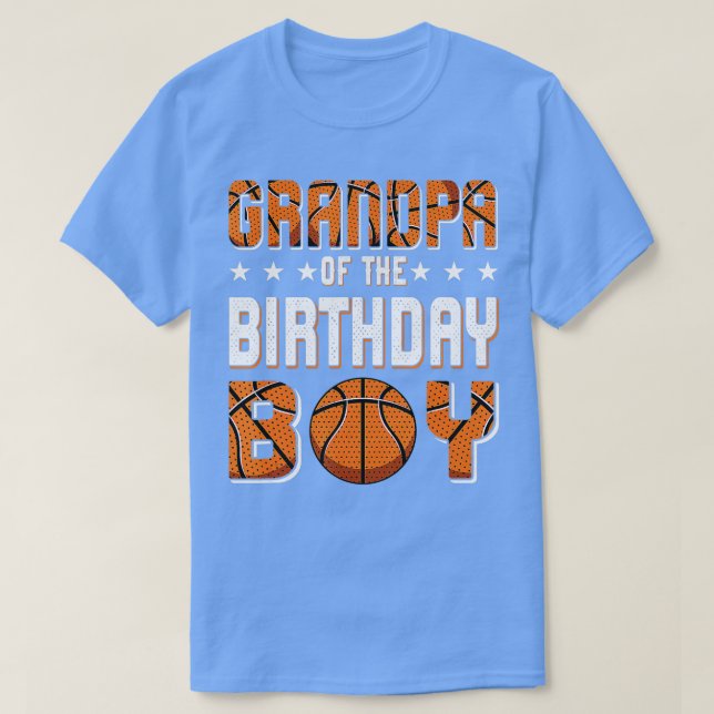 Camiseta Jugador de baloncesto Abuelo de cumpleaños (Diseño del anverso)
