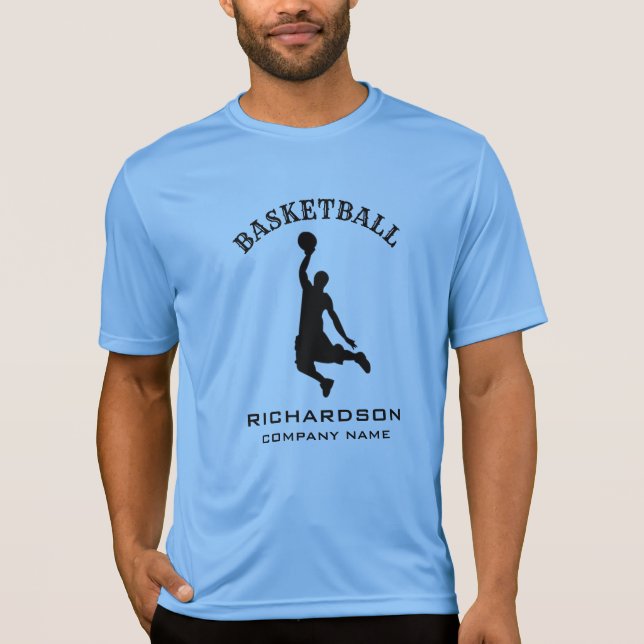 Camiseta Jugador de baloncesto Añadir nombre y compañía dep (Anverso)