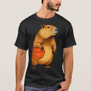 Camiseta Jugador de Baloncesto Capybara Deportes Animal