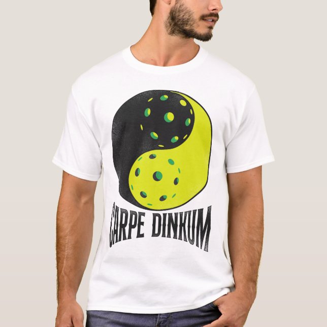 Camiseta Jugador De Baloncesto Carpe Dinkum Pun Yin Y Yang (Anverso)