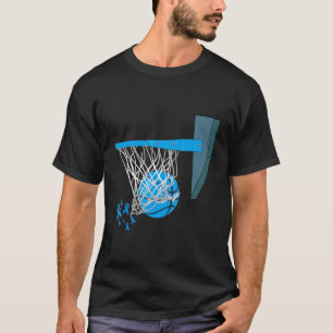 Camiseta Jugador de baloncesto Cinta azul Sensibilización s