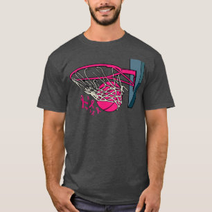 Camiseta Jugador de baloncesto Cinta rosa Premio al Cáncer 