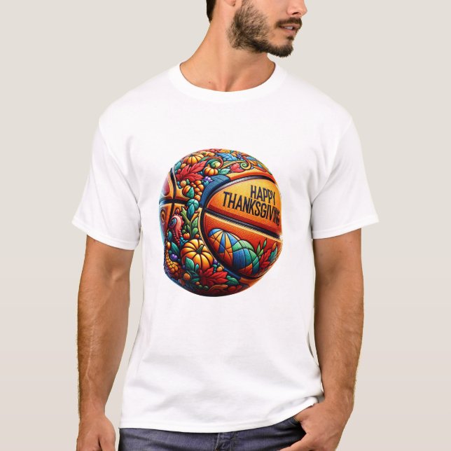 Camiseta Jugador de baloncesto colorido feliz (Anverso)