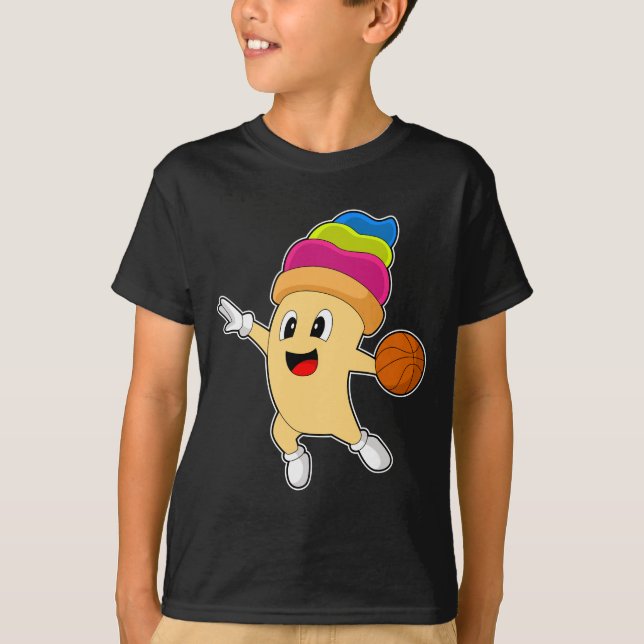Camiseta Jugador de baloncesto con crema de hielo Baloncest (Anverso)
