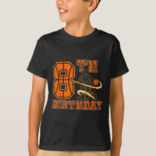 Camiseta Jugador de baloncesto de 8 años niño de cumpleaños