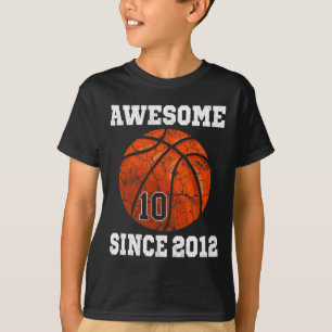 Camiseta Jugador de baloncesto de cumpleaños 10 años Vinta