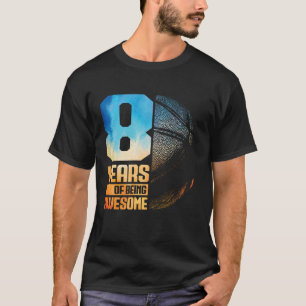 Camiseta Jugador de Baloncesto de Cumpleaños 8 Años Balonce
