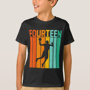Camiseta Jugador de baloncesto de cumpleaños catorce 14 año