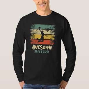 Camiseta Jugador de baloncesto de cumpleaños número 6 asomb