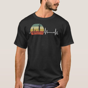 Camiseta Jugador De Baloncesto De Fútbol Retro Heartbeat
