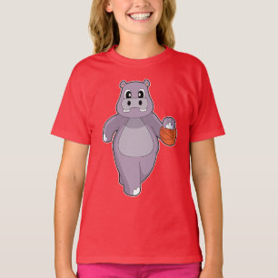 Camiseta Jugador de baloncesto de hipopótamo Baloncesto