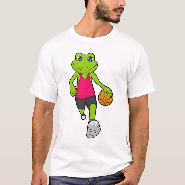 Camiseta Jugador de baloncesto de rana Baloncesto (Anverso)