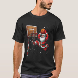 Camiseta Jugador de baloncesto de Santa Claus Navidades Nie