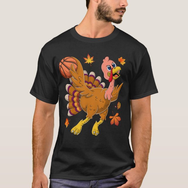Camiseta Jugador de baloncesto Día de Acción de Gracias Tur (Anverso)