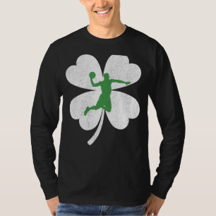 Camiseta Jugador de baloncesto en St Patrick's Day Shamrock