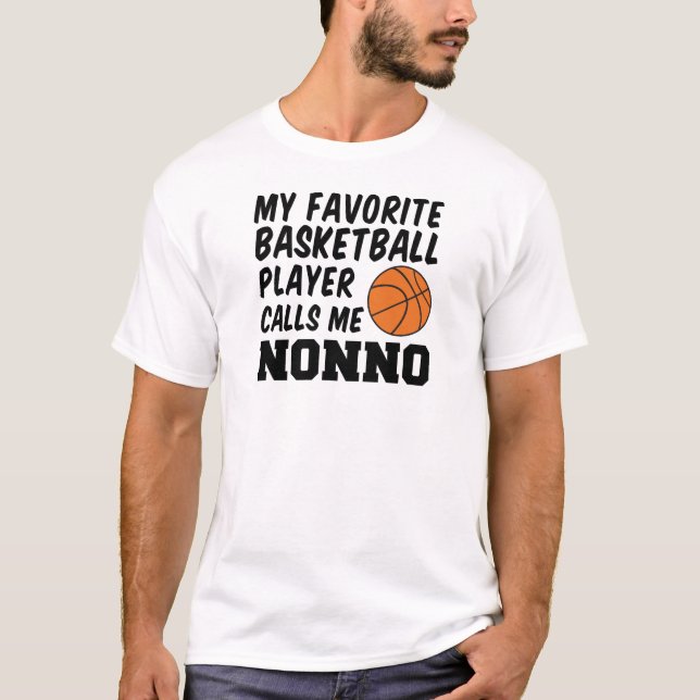 Camiseta Jugador de baloncesto favorito me llama no (Anverso)
