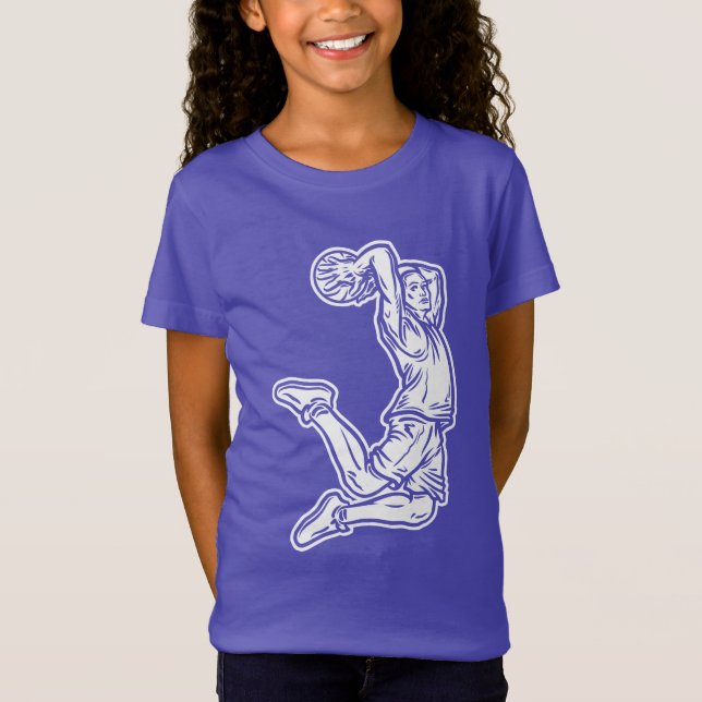 Camiseta Jugador de baloncesto haciendo el diseño de la luz (Anverso)