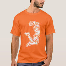 Jugador de baloncesto haciendo el diseño de la luz