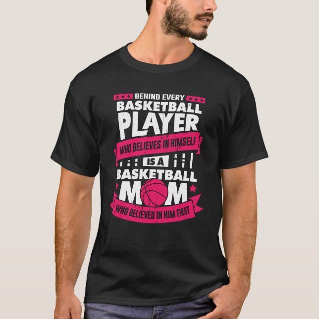 Camiseta Jugador de baloncesto mamá regalo de madre (Anverso)