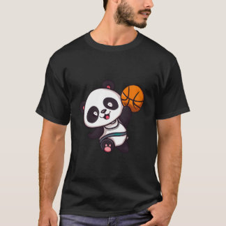 Camiseta Jugador de Baloncesto Panda Baloncestista