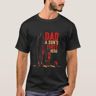 Camiseta Jugador de baloncesto papá padre hijo de primer hé