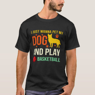 Camiseta Jugador de Baloncesto Red Blue Heeler Perro de Gan