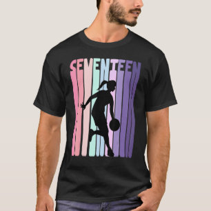 Camiseta Jugador de Baloncesto Retro Cumpleaños 17 17 Años