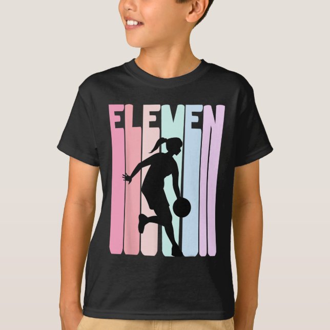 Camiseta Jugador de baloncesto Retro de 11 años de edad (Anverso)