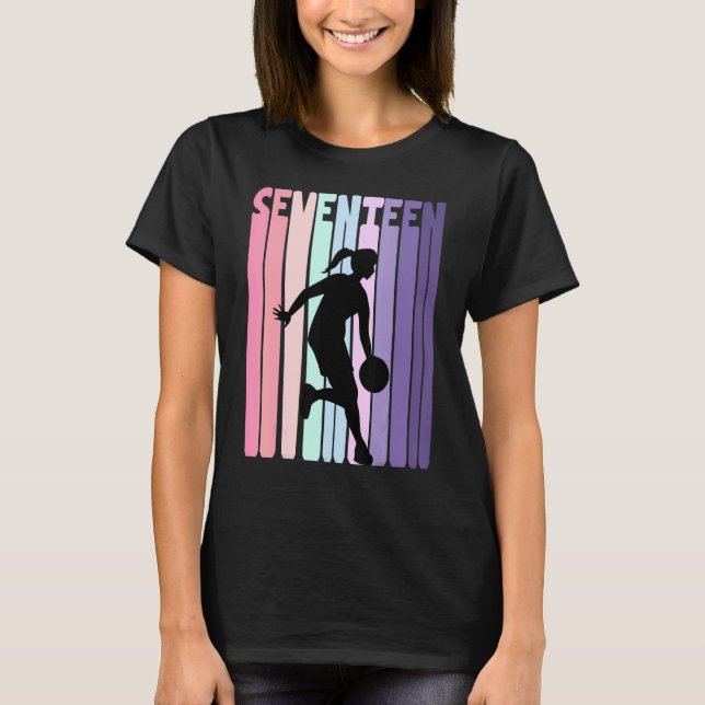 Camiseta Jugador de baloncesto Retro de 17 años de edad (Anverso)