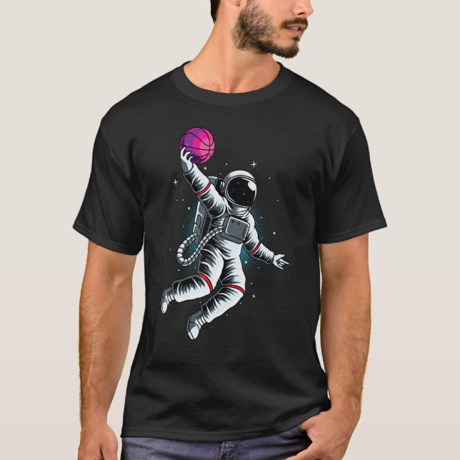 Camiseta Jugador de baloncesto Retro Dunking Layup I Balonc (Anverso)