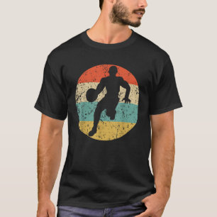 Camiseta Jugador de baloncesto Silhouette Retro Sports