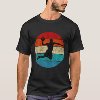 Camiseta Jugador de baloncesto Silhouette Vintage Retro Sun