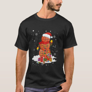 Camiseta Jugador de baloncesto Snowman Santa Basketball Lig