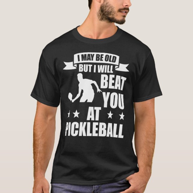 Camiseta Jugador De Baloncesto Te Golpearé En Pickleball_1 (Anverso)