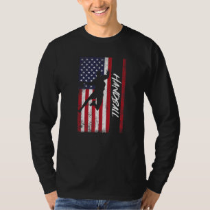 Camiseta Jugador de Balonmano Bandera Estadounidense Ball S