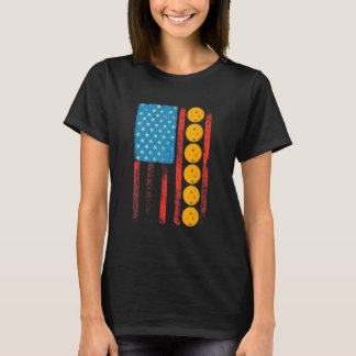 Camiseta Jugador de balonmano con bandera estadounidense